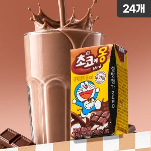 초코에몽 미니 무가당 120ml, 24개