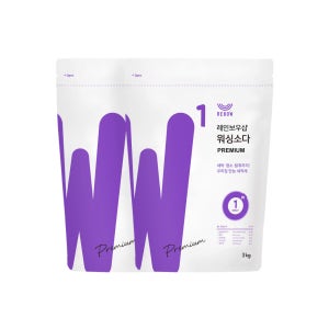 레인보우샵 워싱소다 프리미엄 USA 미국산 3kg, 2개 탄산소다