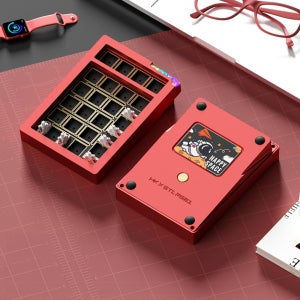 WEIKAV STARS21 PLUS 숫자 넘버 텐키 알루미늄 키보드 레드 (베어본/스위치 미포함)