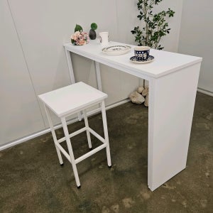 푸른숲가구 페트 홈바 아일랜드 테이블 한쪽가림판형 카페 인테리어 1000x350x높이750