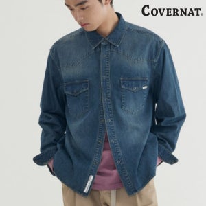 커버낫 청셔츠 캐주얼 데님 웨스턴 셔츠 청남방