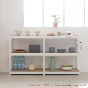 총 가로 2100 3단 공장 철제 선반 1100 500 1500 mm 환경사업 앵글대 옆 확장 1000 넓은 스피드랙 꾸미기