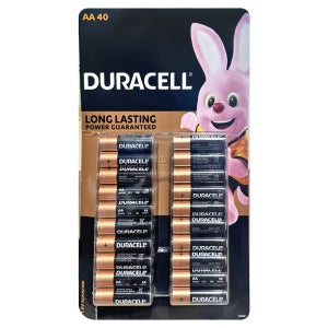 듀라셀 알카라인 AA 20개 x 2세트 (총 40개)