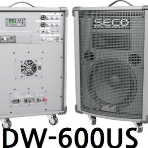 음향SECO DW600US 포터블앰프 / USB / 150W / 900MHz / 무선1채널 충전식앰프 /DW-600USB