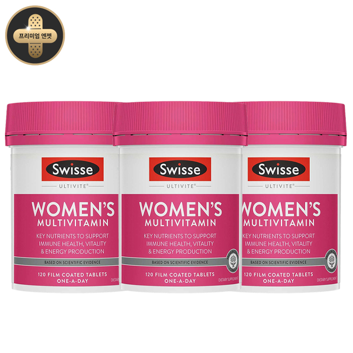 <b>스위스</b> 얼티바이트 여성 멀티<b>비타민</b> 120정, 3개