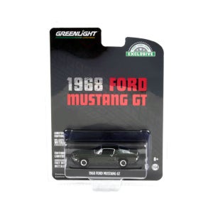 미국 그린라이트 1968 포드 머스탱 GT 딥그린 1:64 다이캐스트 자동차 피규어 모형
