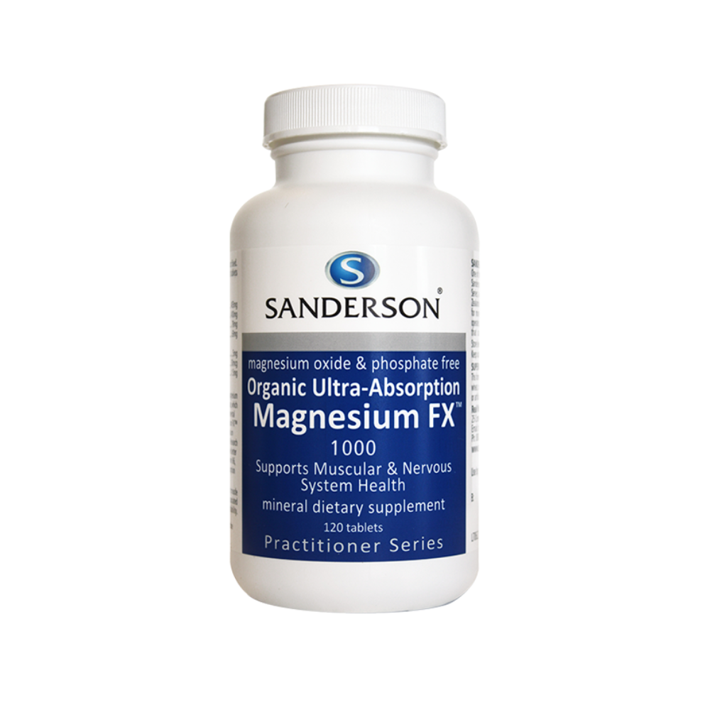 샌더슨 뉴질랜드 <b>오가닉 마그네슘</b> FX 1000 120타블렛