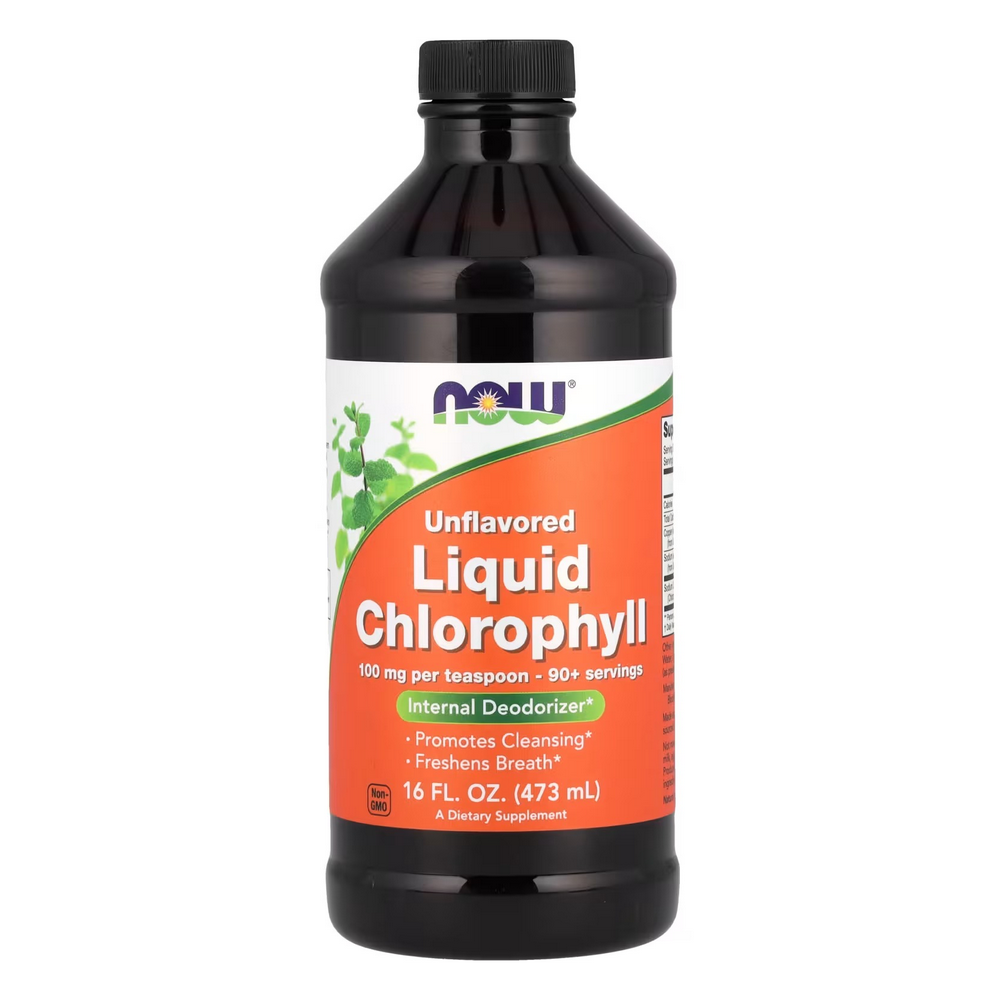 나우푸드 <b>리퀴드 클로로필</b> 언플레이버드 무맛 16fl온스 473ml
