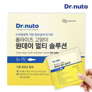 닥터뉴토 올라이즈 고양이 원데이 멀티솔루션 북어 트릿 2g 30개 동결건조 영양 간식