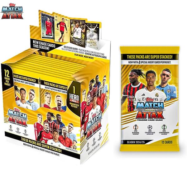 Topps Match Attax 2024-2025 Football Card Contains 3 Packets 18 Seek Limited Signature Ballsuperstar