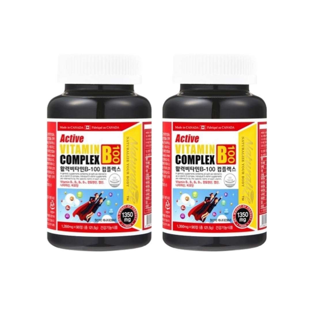 네추럴라이즈 활력비타민B-100 컴플렉스 90정 2개