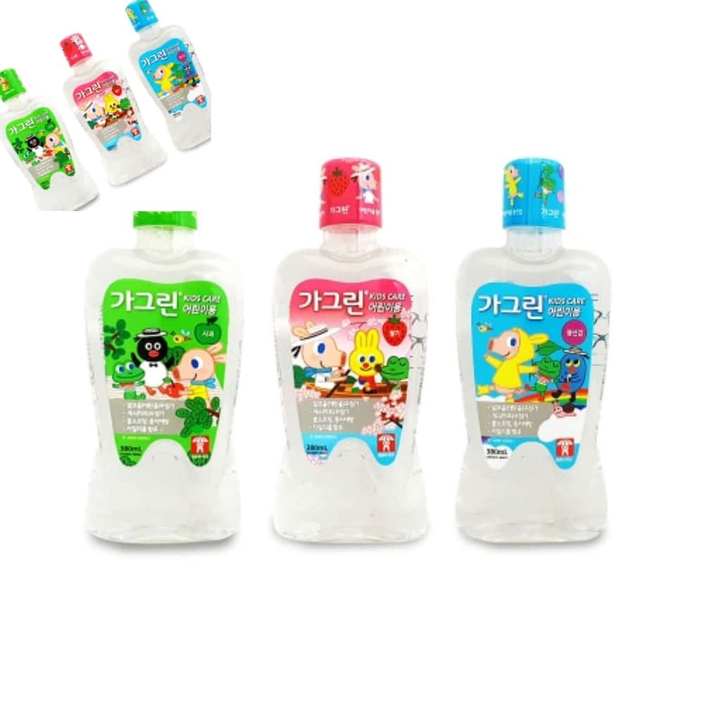 육탸 동아제약 가그린 어린이 380ml 사과 딸기 풍선껌 키즈 어린이가그린청포도
