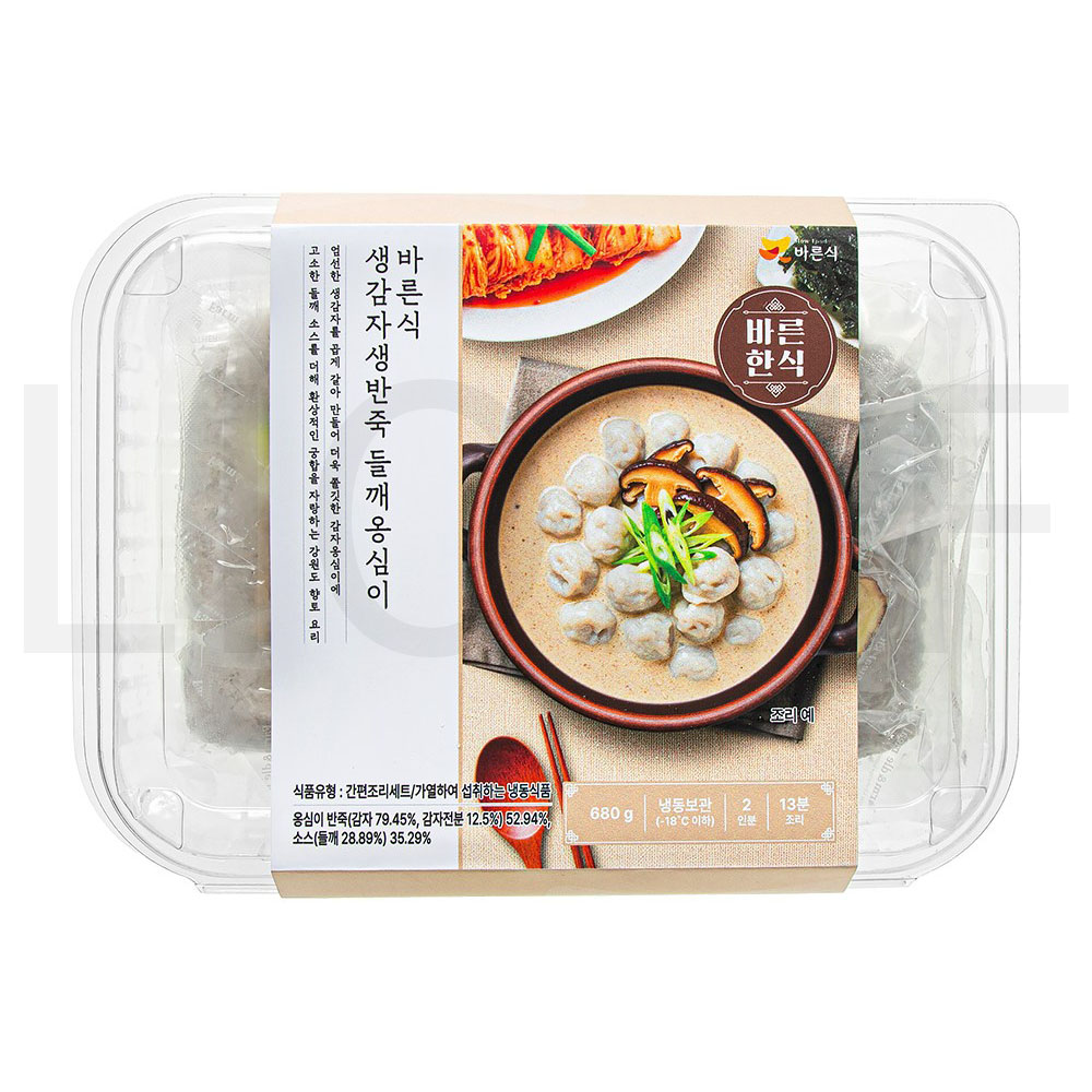 바른식 바른식 생감자생반죽 들깨옹심이 성분 분석