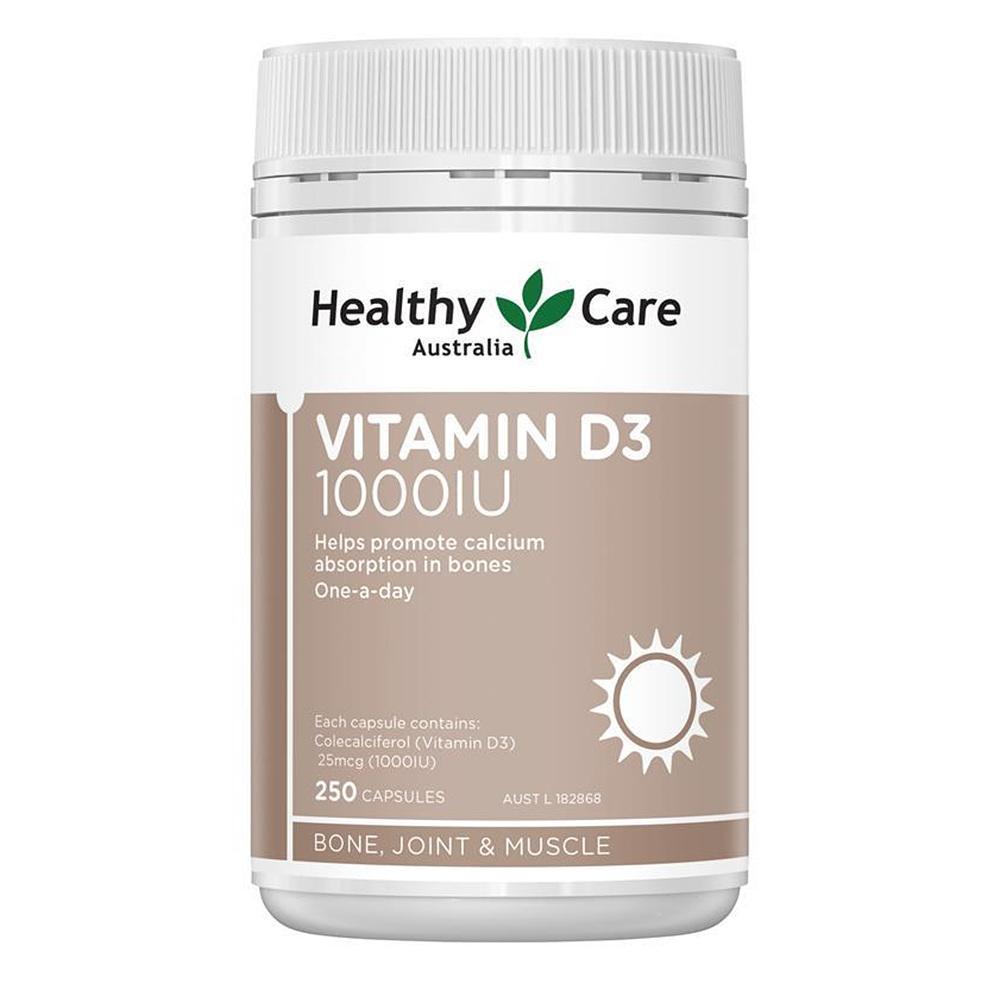 Healthy Care <b>헬시케어 비타민 D3</b> 1000IU 250소프트캡슐 2개