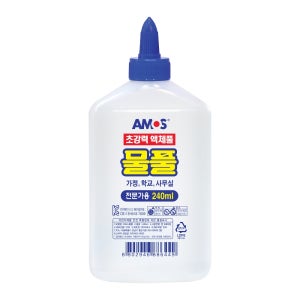 아모스 물풀 240ml 접착제 슬라임 풀 글루 PVA풀