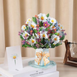 꽃다발책 3D 꽃아트 입체 카드 시들지않는 선물용 인테리어 부케북