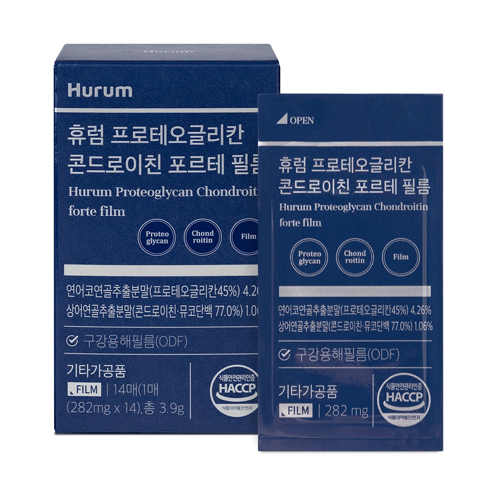 <b>휴럼</b> 프로테오글리칸 콘드로이친 포르테 필름 282mg 14매, 1개