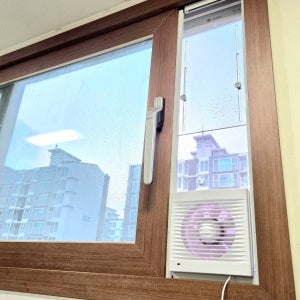 길이조절 창문 환풍기 화장실 욕실 주방 부엌 창문형 창틀 무타공 설치 세미프레임 1호