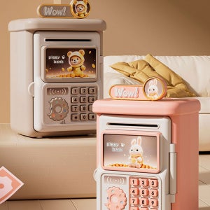 사각 미니금고 지폐 디지털 비밀번호 저금통 지문터치 카드형