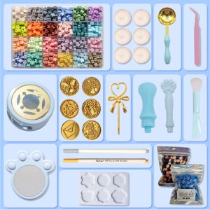 실링왁스 스탬프 올인원 세트 스타터 입문자 키트 웨딩 청첩장 씰링 준비