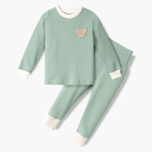 유니프랜드 고미(MI) 배앓이방지 9부내의 아동 키즈 올스판후라이스 유아실내복 상하세트