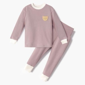 유니프랜드 고미(PU) 배앓이방지 9부내의 아동 키즈 올스판후라이스 유아실내복 상하세트