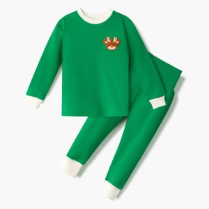 유니프랜드 루돌프(GN) 배앓이방지 9부내의 아동 키즈 올스판후라이스 유아실내복 상하세트