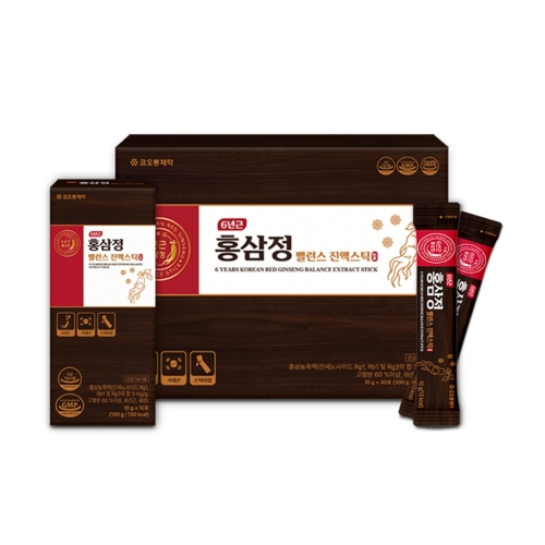 코오롱제약 <b>6년근</b> <b>홍삼정</b> 밸런스 진액<b>스틱 10g</b> x 30포