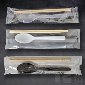 TY일회용수저 3종세트(숟가락, 대나무젓가락)비닐포장 1박스 500개