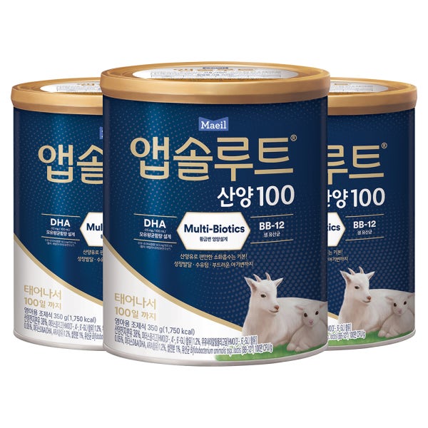 매일유업 앱솔루트 산양 100 350g 3캔 [새벽배송]