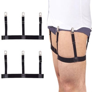 셔츠 고정 가터벨트 와이셔츠 빠짐방지 벨트 남자 여자 정장 수트 정리 남방 셔츠 조절 홀더