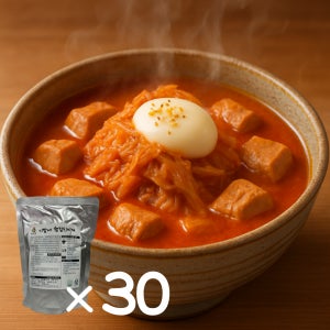 얼큰한 햄 김치찌개 500g x 30개 쌀밥에 한끼뚝딱 캠핑음식 요리 밀키트