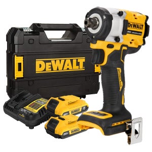 디월트 DCF922D2 충전 컴팩트 임팩트 렌치 20V 전동공구 배터리(2.0) 2개세트
