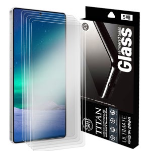 타이탄 강화유리 액정보호필름 갤럭시S25, 5매입