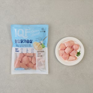 신선애 IQF(개별 급속 냉동) 한입 생 닭가슴살 200g, 25개