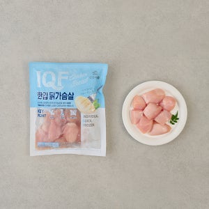 신선애 IQF(개별 급속 냉동) 한입 생 닭가슴살 100g, 50개