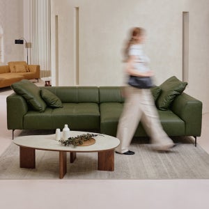 [국내제작] 코지애드 덴버 실키레더 3인 4인 일자형 카우치형 가죽쇼파 소파베드