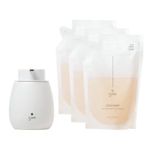 5mm 오미리 주방세제 & 세라믹 디스펜서(펌프) 세트 330ml, 3개