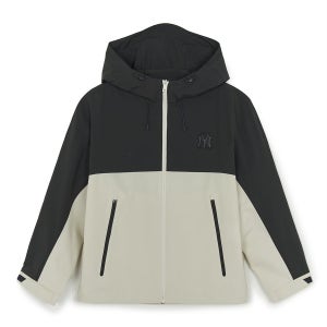 [MLB] 고프코어 블러킹 메가로고 2L 커브 바람막이 NY (D.Cream) 3AWJB0254