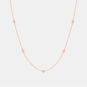 베브 로즈 랩다이아몬드 목걸이 A253SNU430RPH