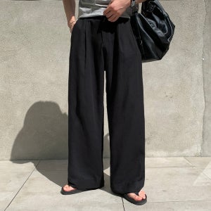 남자여름슬랙스 남자와이드슬랙스