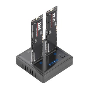 NVMe SSD 듀얼 도킹스테이션 M.2 복사기 LS-NVDOC-N