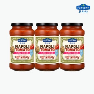 폰타나 나폴리 저당 토마토 파스타소스 600g 3병