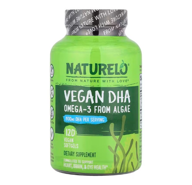 Naturelo 식물성 <b>해조류 오메가</b>3 120캡슐 2개월분 비건오메가3 Omega3
