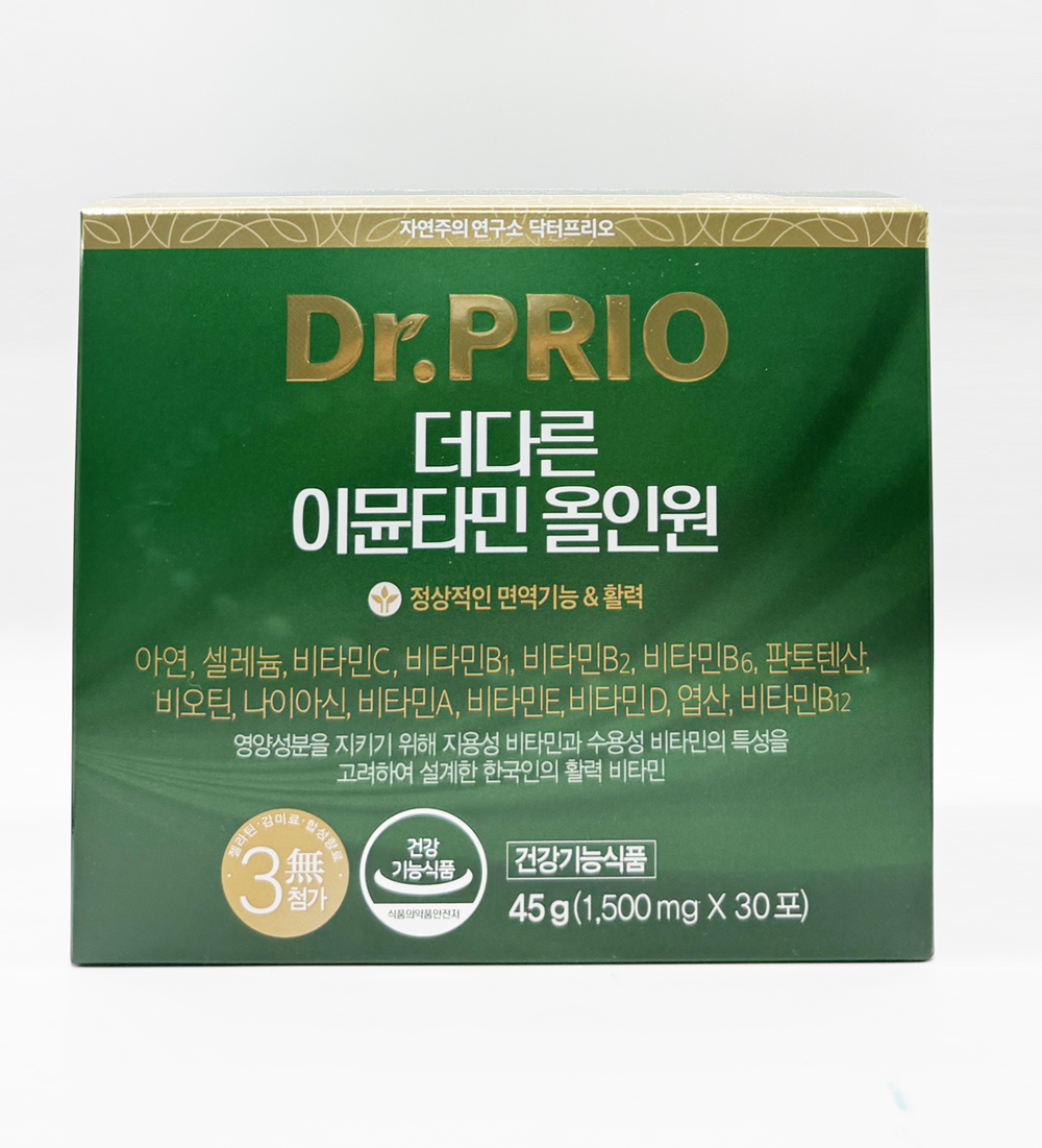 <b>닥터프리오</b> 더다른 이뮨타민 올인원 (30포)