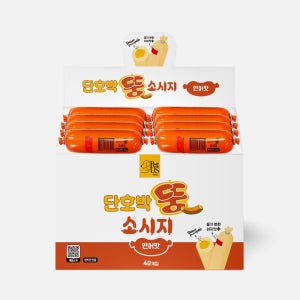 펫어스 뚱소시지 강아지소세지 통살 육포 대용량 간식 연어 40개입