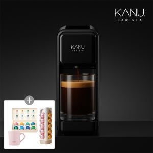 카누 커피머신 바리스타 페블 캡슐머신 블랙