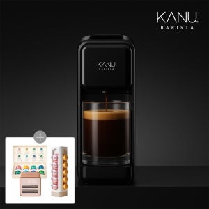 카누 커피머신 바리스타 페블 캡슐머신 블랙