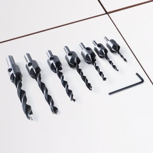 공구하자 목공드릴비트 세트 이중 드릴비트 목공용 이중기리 목재 삼지창 피스구멍작업