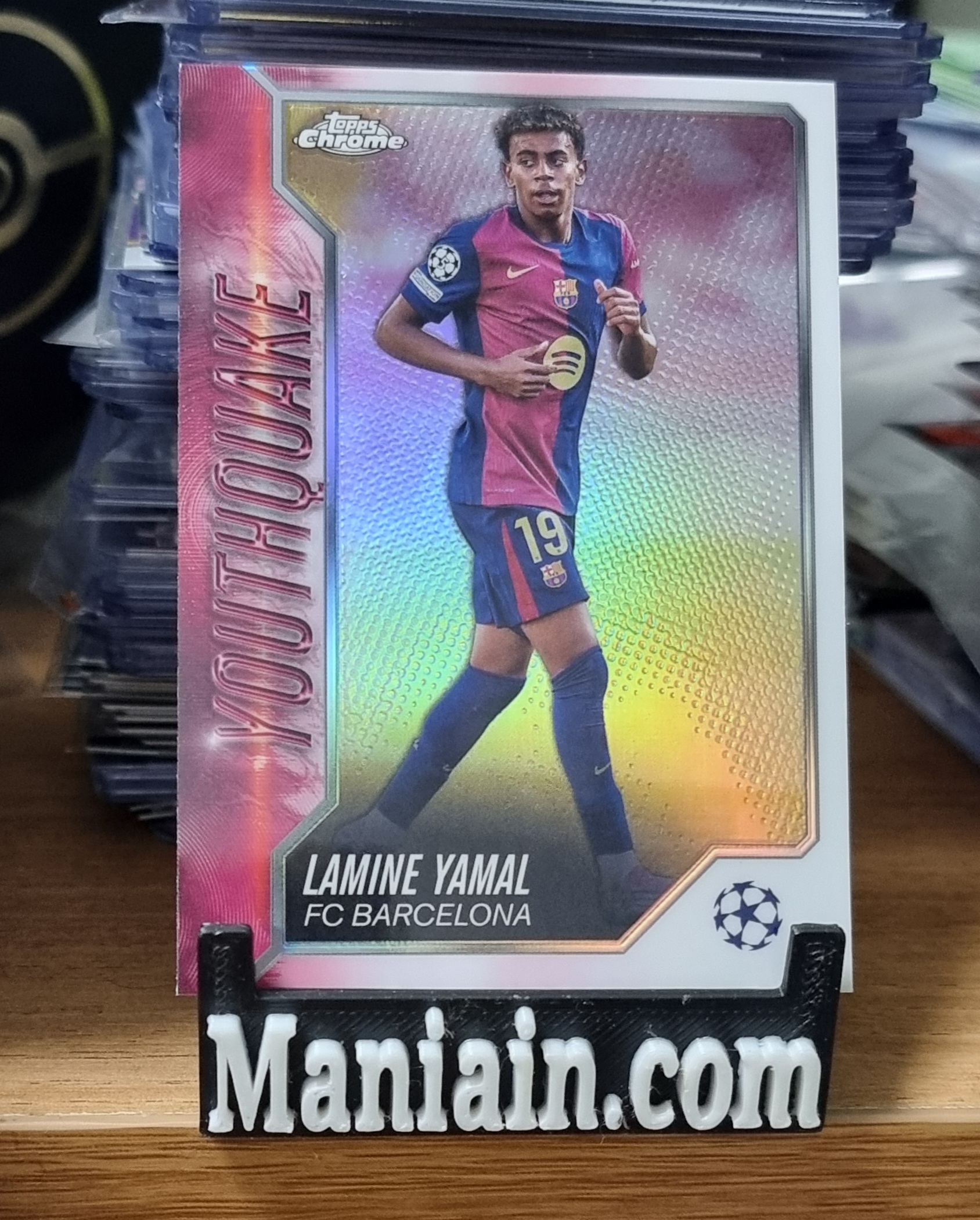 라민 야말 2024-25 Topps Chrome UEFA Youthquake Lamine Yamal YQ-20 축구카드